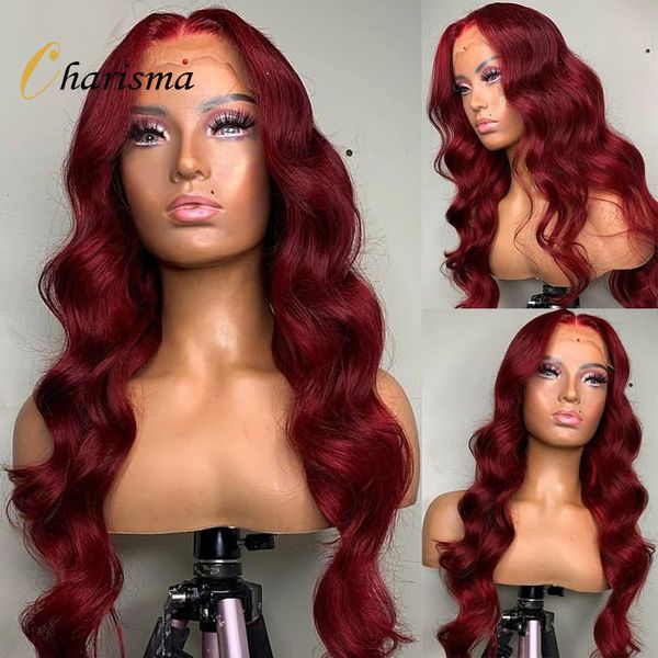 

costume accessories body wave lace front lace front wig high temperature hair middle part long red wigs body wave cosplay wigs, Silver