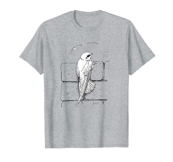 

chimney swift t-shirt for bird watchers and bird lovers, White;black