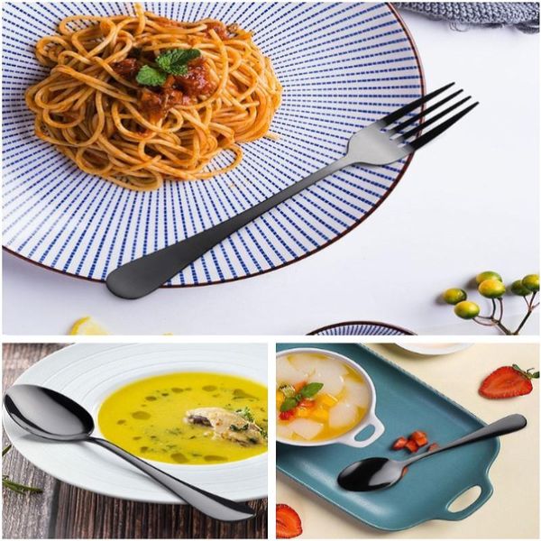 

pieces of stainless steel cutlery boxed gold-plated coffee spoon set dishwasher safe dinnerware sets