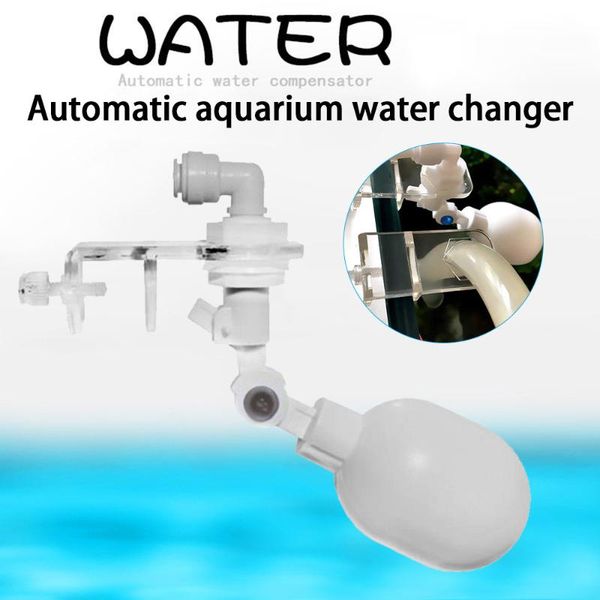 

air pumps & accessories auto aquarium water changer kit power fish tank float ball valve type filler level controller 1/4 inch