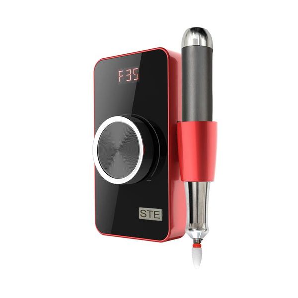 

nail art equipment cordless 35000rpm drill machine with brushless motor portable and wilreless rechargeable professional use salon, Silver