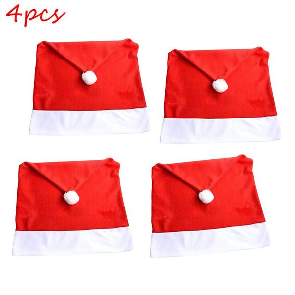 

1/4pcs non-woven christmas chair set restaurant el cover hat covers