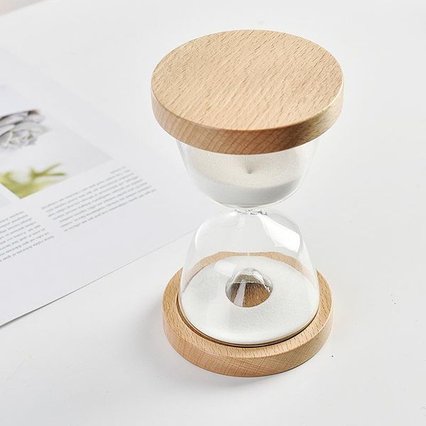 

other clocks & accessories creative deskwood frame glass hourglass 15 minutes sand timer kids toy gifts home decor clock