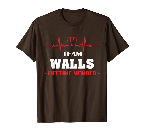 

team walls lifetime member family youth kid shirt 5ts, White;black