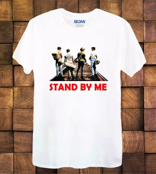 

stand by me t shirt movie poster tee ladies /tee 0259, White;black