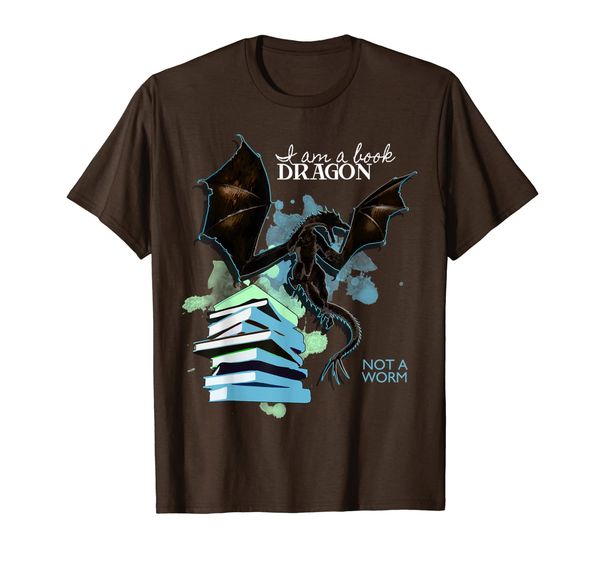 

I Am A Book Dragon Not A Worm Funny Reading Lover Gift T-Shirt, Mainly pictures