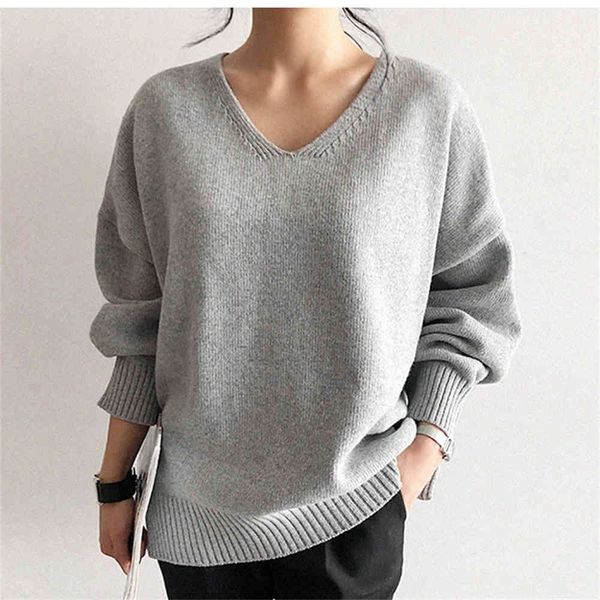 

women's sweaters hzirip 4 colours back jumpers mesh knitted with low-necked v outwear solid autumn ol femme chic in women's fashio, White;black