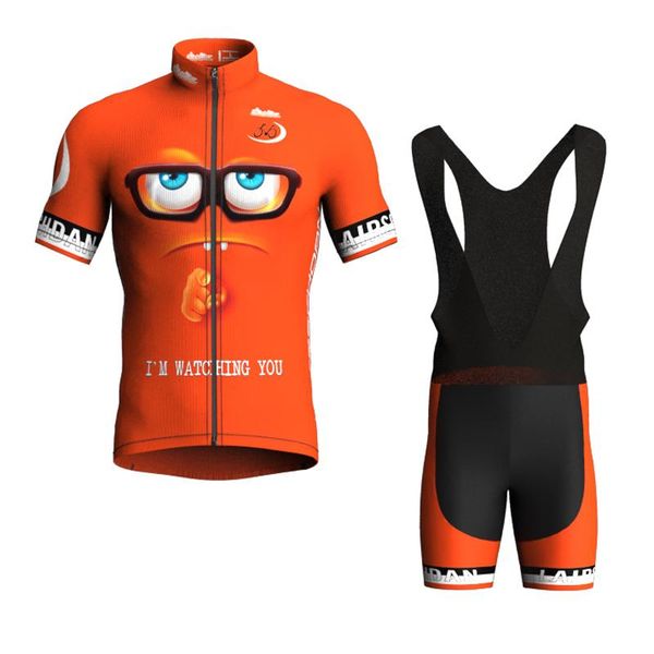 

lairschdan women/men 2021 cycling jersey set funny bicycle clothes bike outfit maillot velo homme summer mtb racing suit sets, Black;blue
