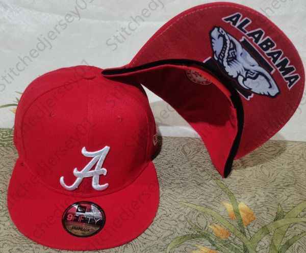 

alabama crimson tide college snapback caps outdoor sport fitted hats, Black;white