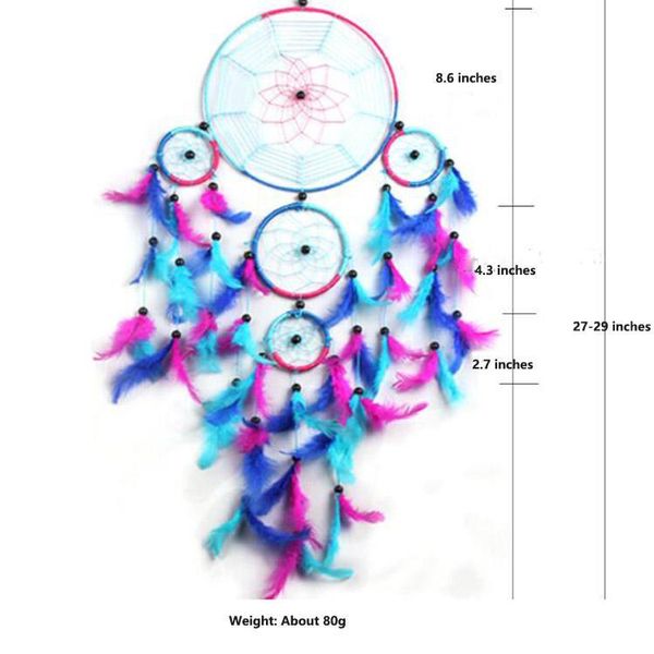 

interior decorations colorful spider web feather dream catcher home craft wall handmade bedroom hanging wedding party kids decor balcony out