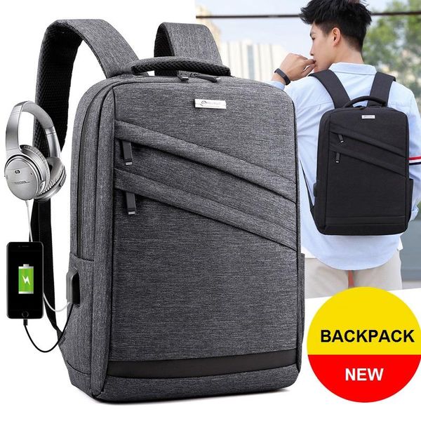 

backpack korean men mochila de viaje usb charging travel bag for man sacos waterproof muchila masculina bagpack casual rugzak