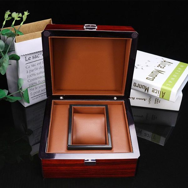 

watch boxes & cases high-end display wooden single box jewelry organizer storage for rings bracelet watches gift, Black;blue
