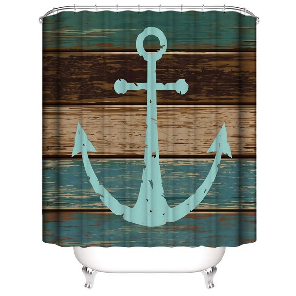 

floral shower curtains for bathroom, shower curtains fabric bathroom curtain durable waterproof bath curtain (blue)