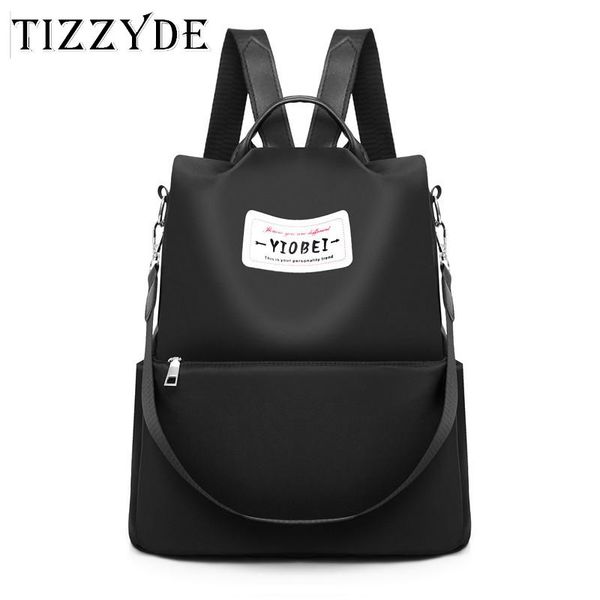 

backpack 2021 simple style shoulder bag female of the wild fashion oxford cloth travel ladies black cqy162