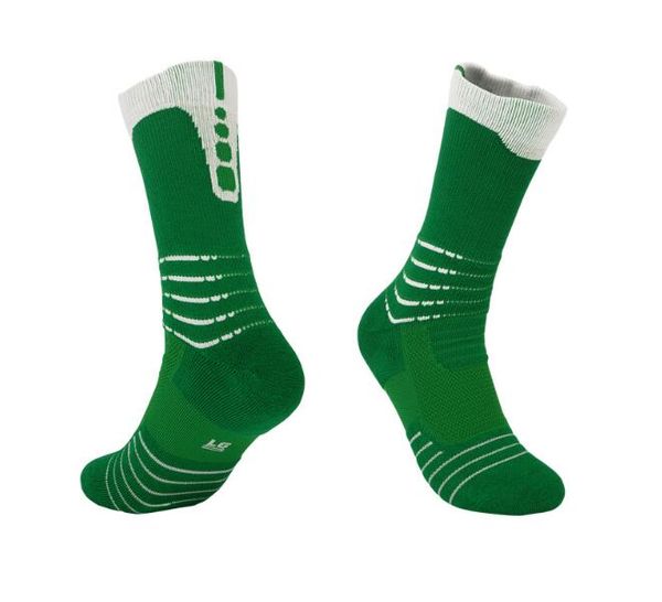 

star style cool fashion knee short socks breathable towel bottom three dimensional heel non grinding running sport anti friction middle tube, Black