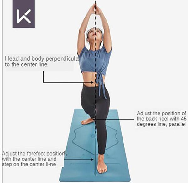 

yoga mats keep posture line mat 5mm natural rubber lengthened widened wear-resistant anti-skid men and women fitness