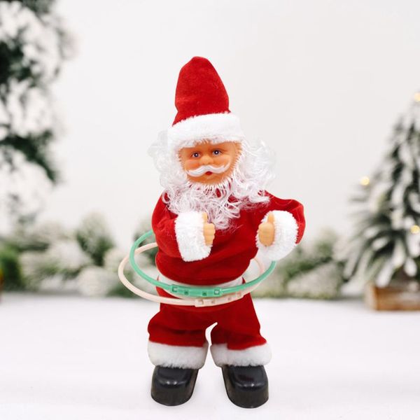 

party favor electric santa claus musical christmas playing toy holiday gift for kids decoration happy year