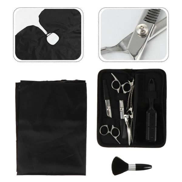

hair scissors 1 set hairdressing kit barber flat tooth comb for salon