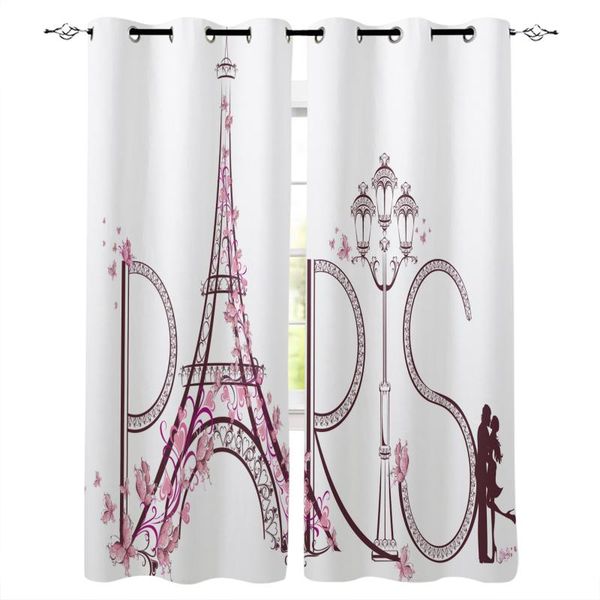 

france paris eiffel tower blackout curatin living room window children's curtains for the bedroom curtain & drapes