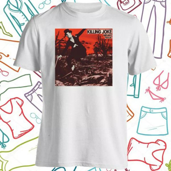 

killing joke wardance pssyche men's white t-shirt size s to 3xl, White;black