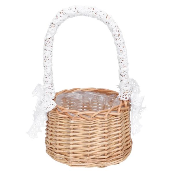 

storage baskets 1pc flower basket arrangement portable (khaki)