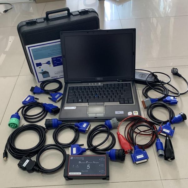 Hochleistungs-Diesel-LKW-Diagnose-Tool neuestes Software mit Laptop D630 Voller Systemkabel Diagnose Scanner Bereit zur Verwendung von 2-Jahres-Garantie