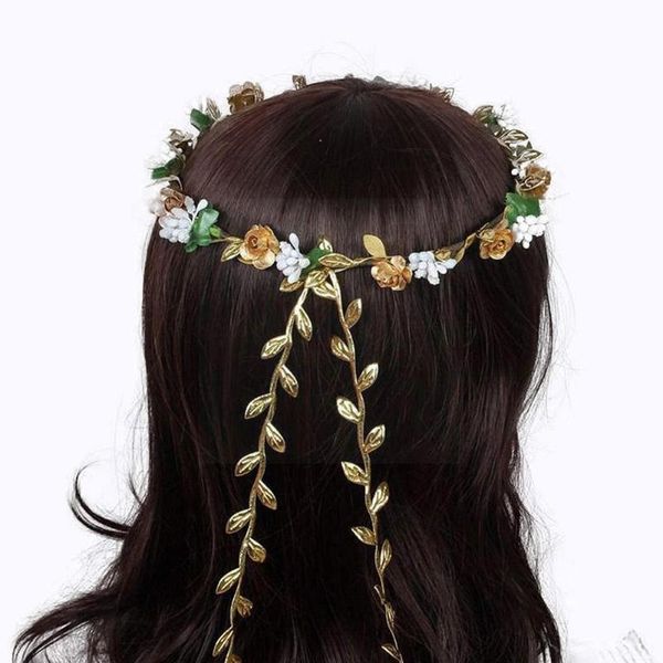 

decorative flowers & wreaths 10m golden color and silver rattan artificial decoration foliagewreath leaves fake vine garland leaf wedding f8