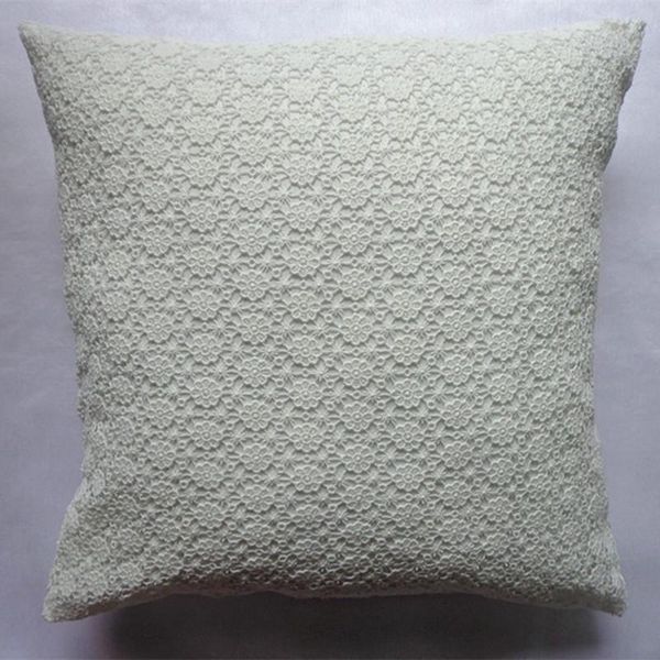 

cushion/decorative pillow 2021 fashion decorative pillowcase white flower embroidery cushion cover
