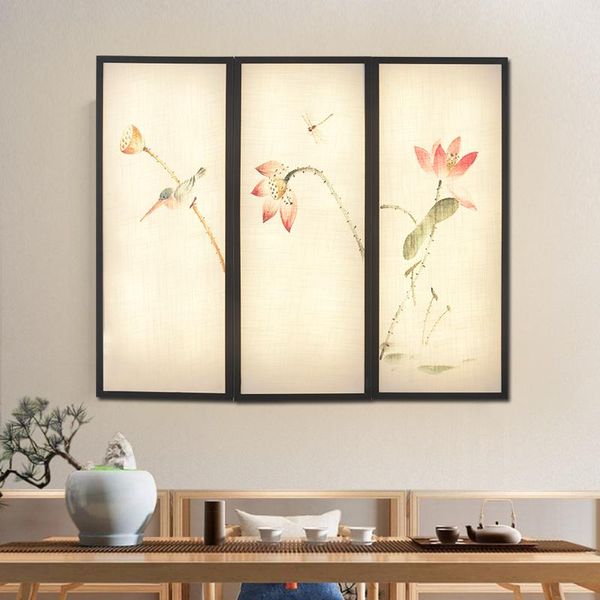 

wall lamp entrance decorative painting chinese tea room zen bedroom living sofa light bulb