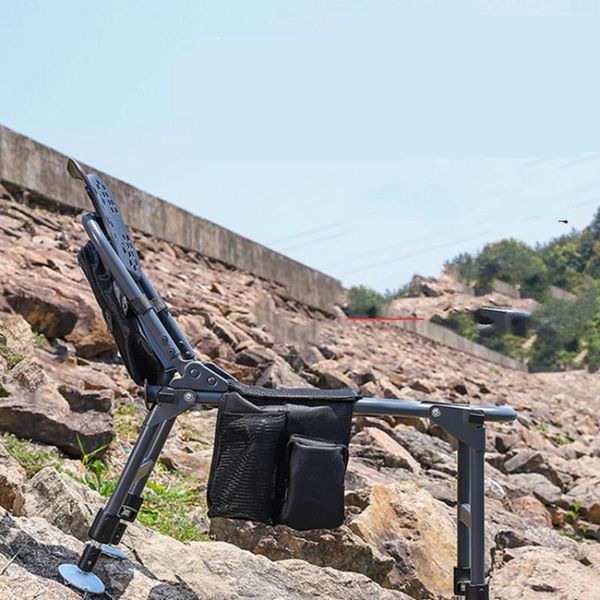 

fishing chair aluminum folding portable multifunctional all terrain small lightweight seat accessories