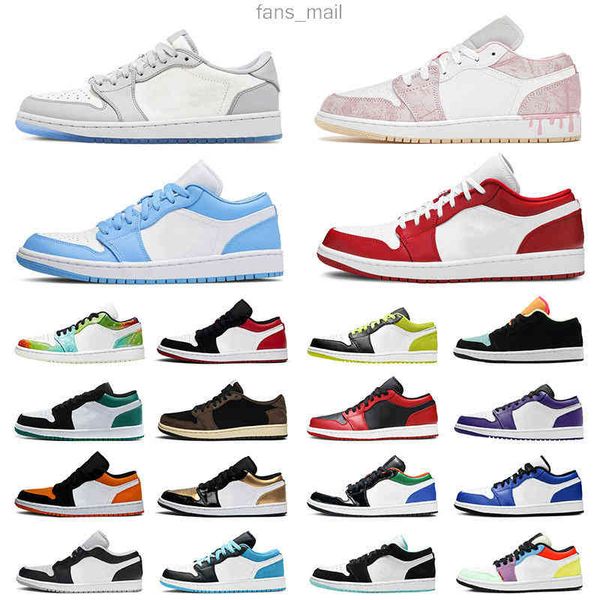 

jumpman 1 1s mens womens basketball shoes low paint drip court purple crimson tint royal blue unc mocha panda men women sports sneakers trai