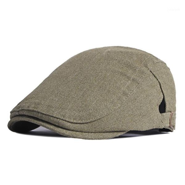 

berets ldslyjr 2021 cotton spring summer solid color sboy caps flat peaked cap men and women painter beret hats 116, Blue;gray