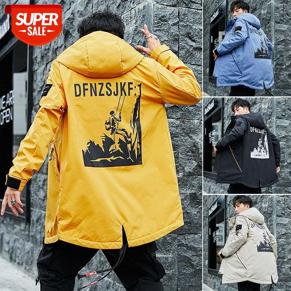 

jacket long windbreaker youth slim fit #3m9n, Black;brown