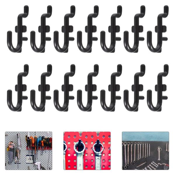 

hooks & rails 50 pcs storage hook replacement j shape peg for board organizer tool