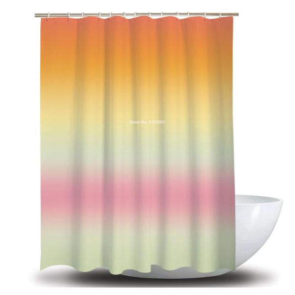 

shower curtains 3d gradient geometric print curtain modern simple creative bathroom decoration waterproof with hanger