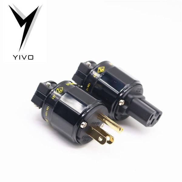 

smart power plugs 2pcs hifi audio pure red copper plate us plug 15a 125v ac electrical cuprum plated iec standard