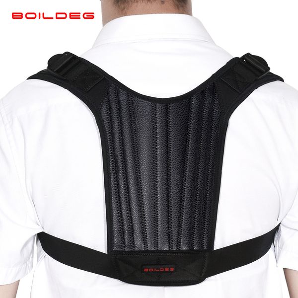 

brand posture corrector spine back shoulder support correctors band adjustable brace correction humpback backs pain relief, Black;blue