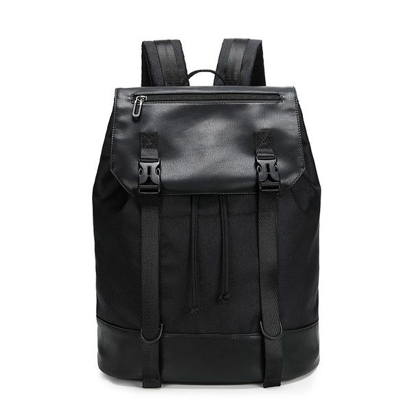 

backpack waterproof oxford men lap15.6 inch bag fashion travel rucksack school backpacks black