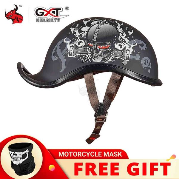 

gxt rcycle vintage retro scooter half casco capacete motorbike riding helmet m-2xl