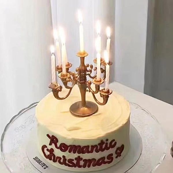 Forniture festive Altra festa Candelabro creativo Portacandele Cupcake Decorazione torta di compleanno con candele Regali fai da te Decorazione di nozze