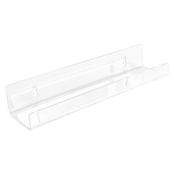 

hooks & rails 1pc condiment bottle wall hanger mount storage shelf (transparent)