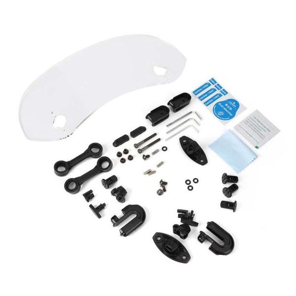 

motorcycle helmets universal windshield extension increase front spoiler air deflector wind 280mm for and more