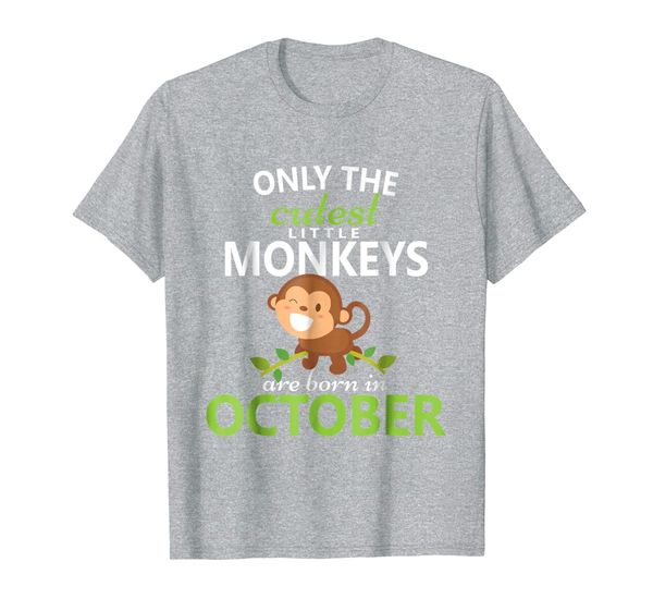 

monkey birthday october t-shirt boys zoo jungle party, White;black