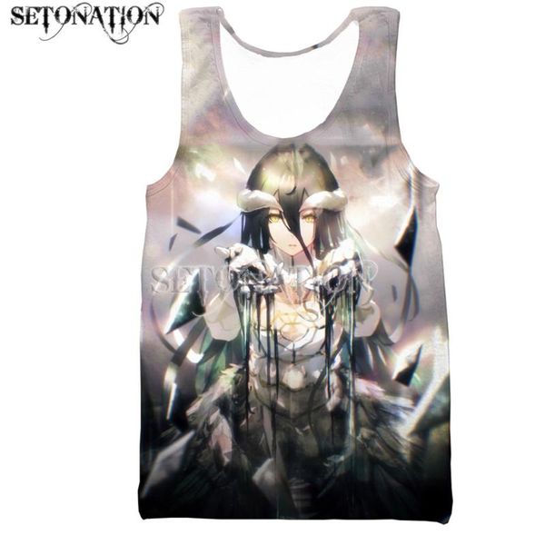 

men' tank overlord vest men/women fashion cool 3d printed summer casual harajuku style streetwear drop, White;black