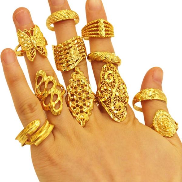 

wedding rings mini modern jewelry retro ring lady elegant sand gold, Slivery;golden