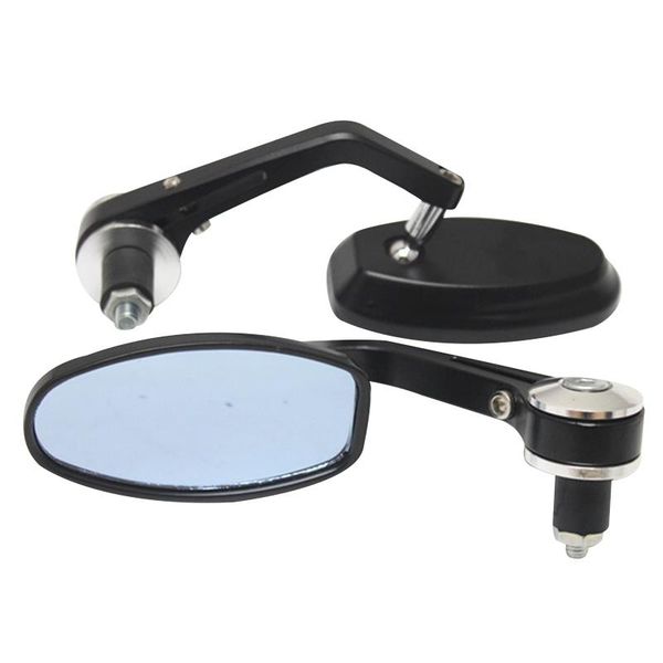

motorcycle mirrors 1 pair handlebar rearview aluminum casing view side for motorbike td326
