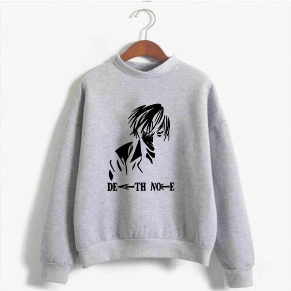 Anime Death Note Hoodies Männer Frauen Langarm Sweatshirt Manga Schwarz Hoodies Kleidung Y211122