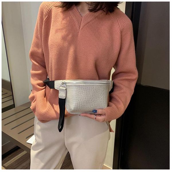 

women bag waist crocodile multicolor messenger chest clutch female pu leather handbag cross body fashion purse bags