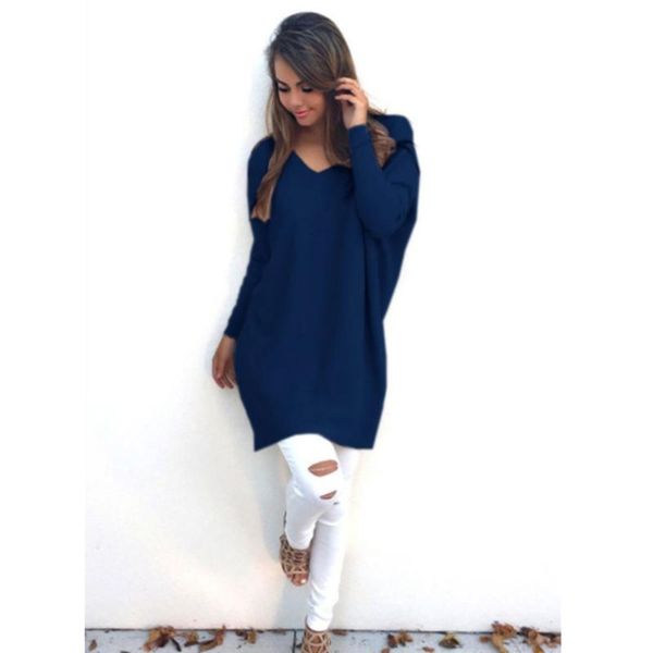 

women's sweaters ladies slim v-neck sweater women long-sleeve stylish basic solid color for femme autumn clothing, White;black