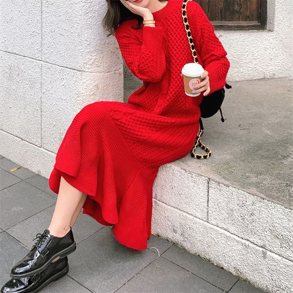 

casual dresses sungtin trumpet twist woman's nightgown loosed argyle chess mermaid dress female solid autumn plied long gown of vintage, Black;gray